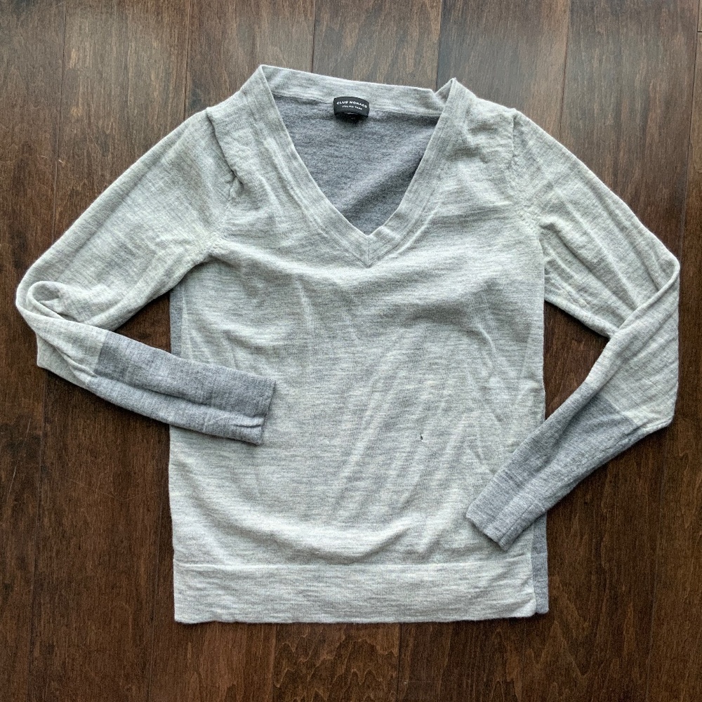CLUB MONACO Sweater Wool Grey. Size S.
